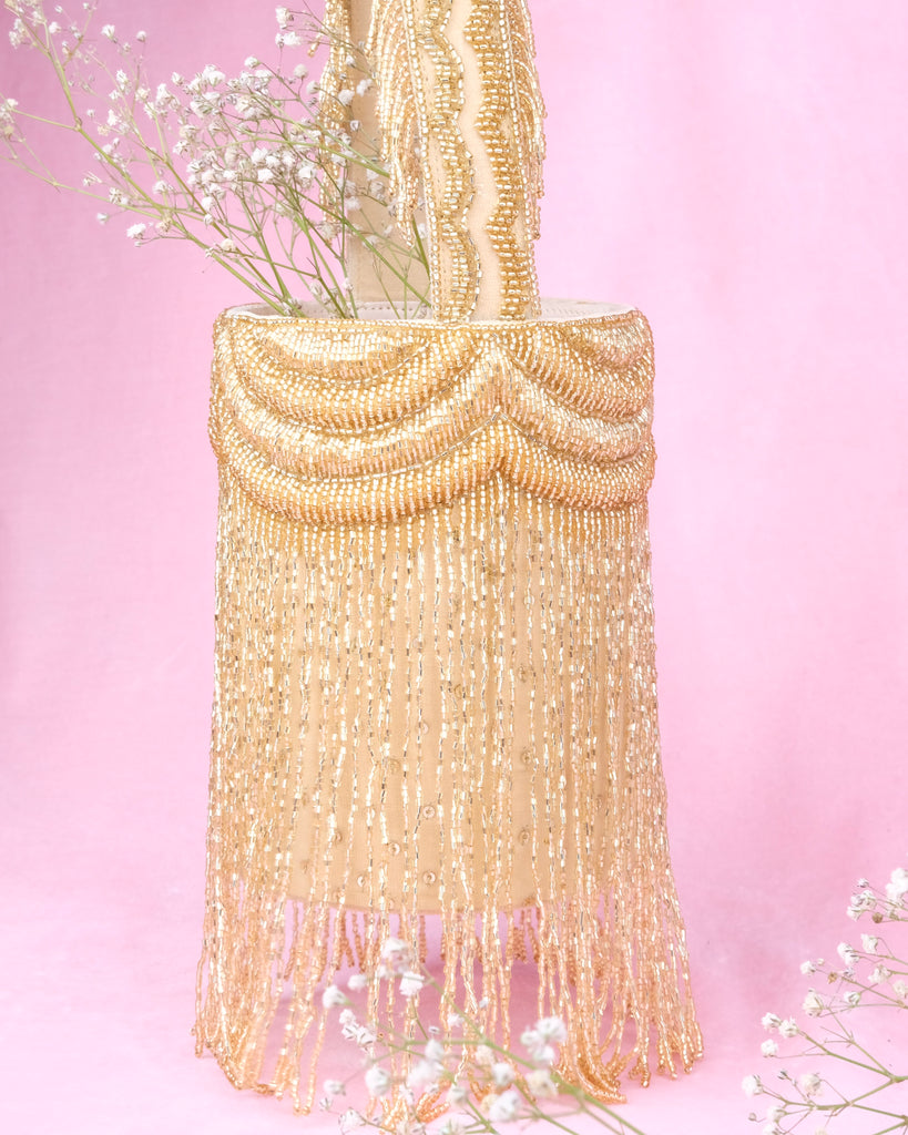 Chandelier Bucket Bag - Gold