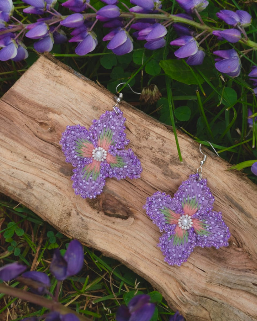 3D Lavender Earrings - TONOTO