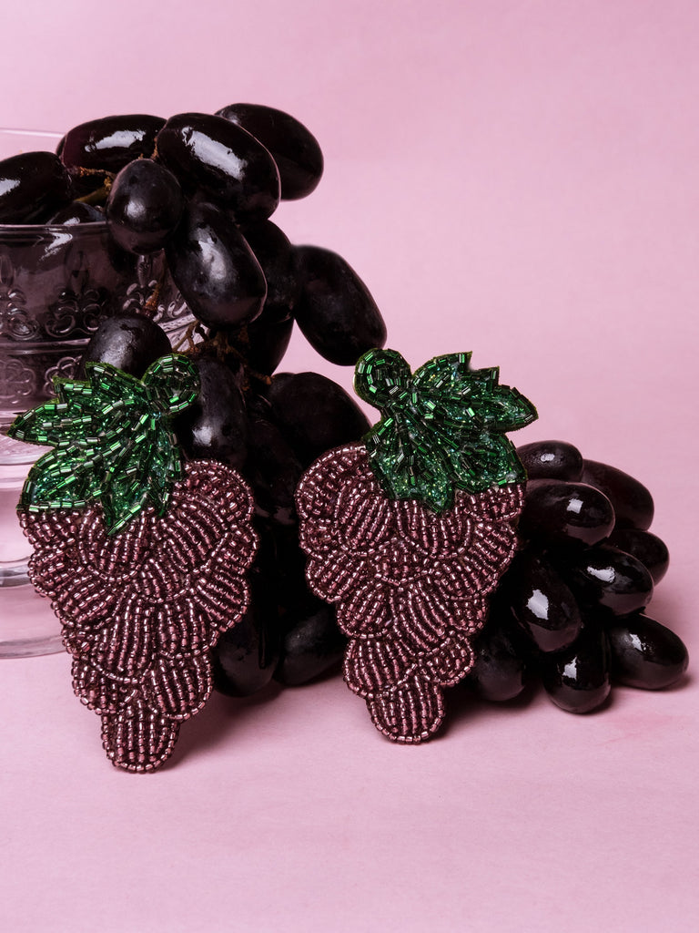 Grapes Earrings - Tonoto (6731898323115)