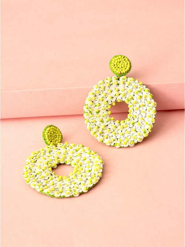 NEON POPS BEADED EARRINGS - Tonoto.in (6047346753707)