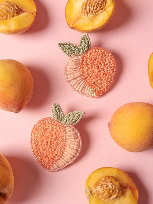 Peach Earrings - Tonoto.in (6732965642411)