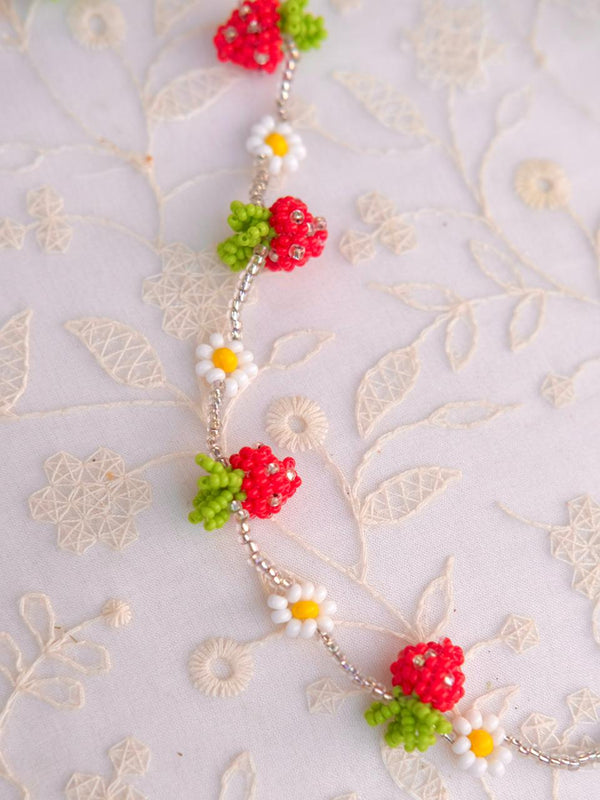 Strawberry Farm Beaded Necklace - Tonoto (7726985478390)